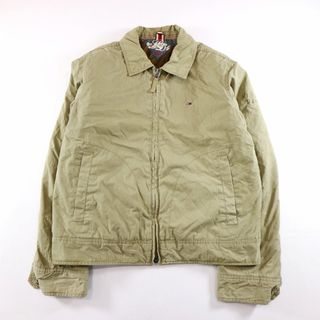 トミーヒルフィガー(TOMMY HILFIGER)のSALE/ TOMMY HILFIGER DENIMトミーヒルフィガー スイングトップ 裏地キルティング 胸元ワンポイントロゴ ベージュ (メンズ L)  N9496(その他)