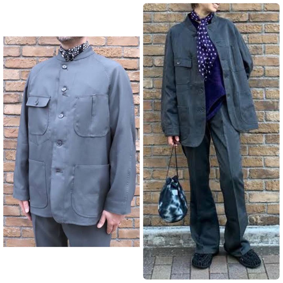 Needles(ニードルス)のCharcoal別注 NEEDLES Poly Twill Chore Coat メンズのジャケット/アウター(カバーオール)の商品写真