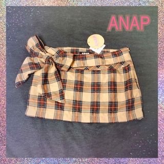 アナップ(ANAP)のANAP アナップ チェック柄 リボン タイトミニスカート(ミニスカート)