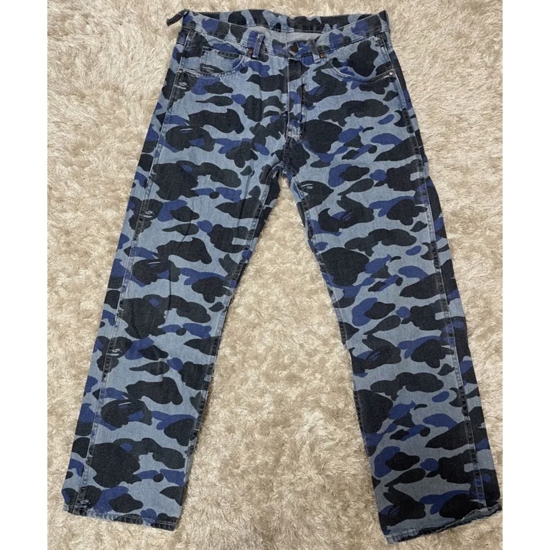 COLOR CAMO DENIM PANTS