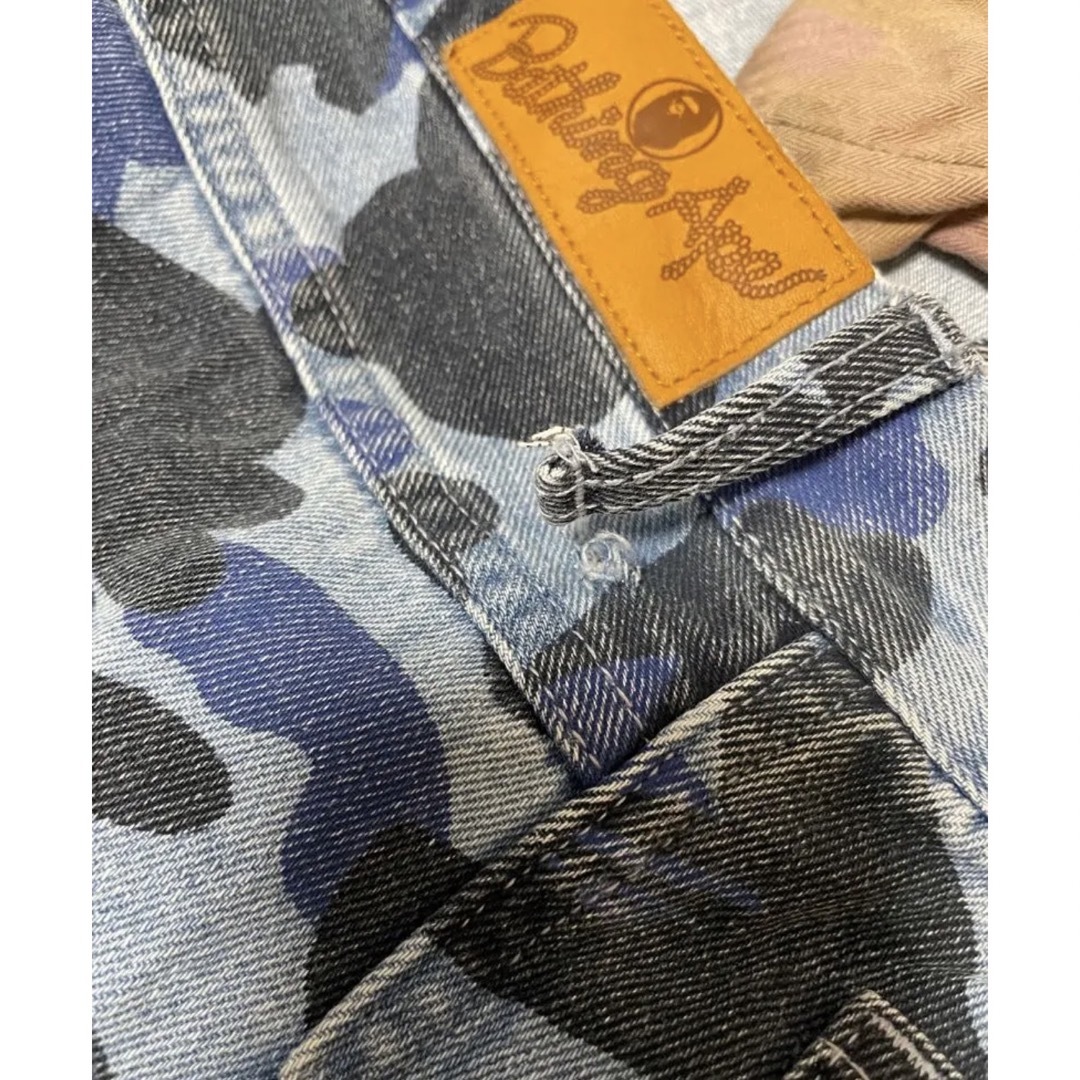 COLOR CAMO DENIM PANTS