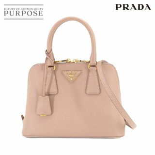 プラダ(PRADA)の新品同様 プラダ PRADA サフィアーノ 2way ハンド ショルダー バッグ レザー ベージュ 1BA838 VLP 90204291(ハンドバッグ)