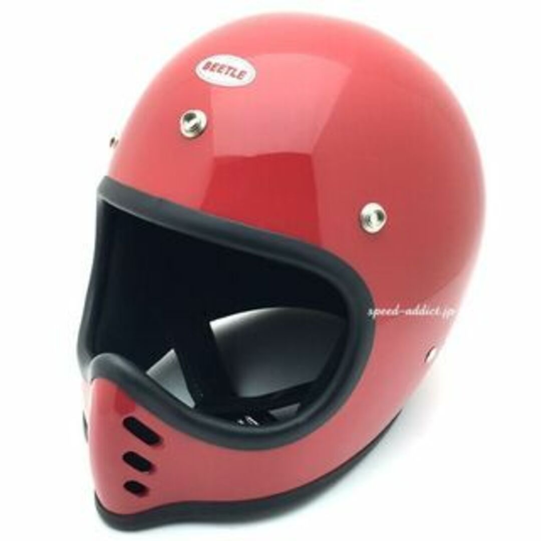 S オーシャンビートル MTX オフロードヘルメット 赤 bellmoto3