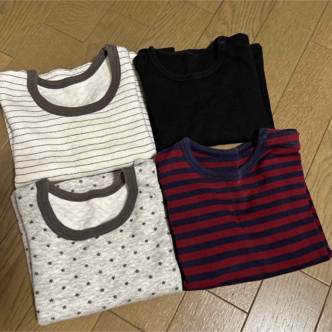 【90cm】長袖肌着14点＋パジャマ＋長袖服6点 キッズ/ベビー/マタニティのキッズ服男の子用(90cm~)(下着)の商品写真