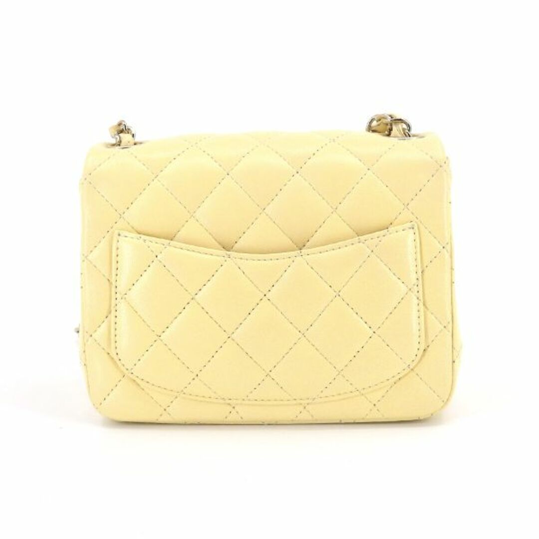 未使用 展示品 シャネル CHANEL ミニ マトラッセ チェーン ショルダー バッグ レザー イエロー A35200 ココマーク ゴールド 金具 VLP 90205271