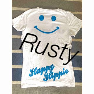 ラスティ(RUSTY)のRusty ラスティ白Ｔシャツ　スマイル刺繍(Tシャツ(半袖/袖なし))