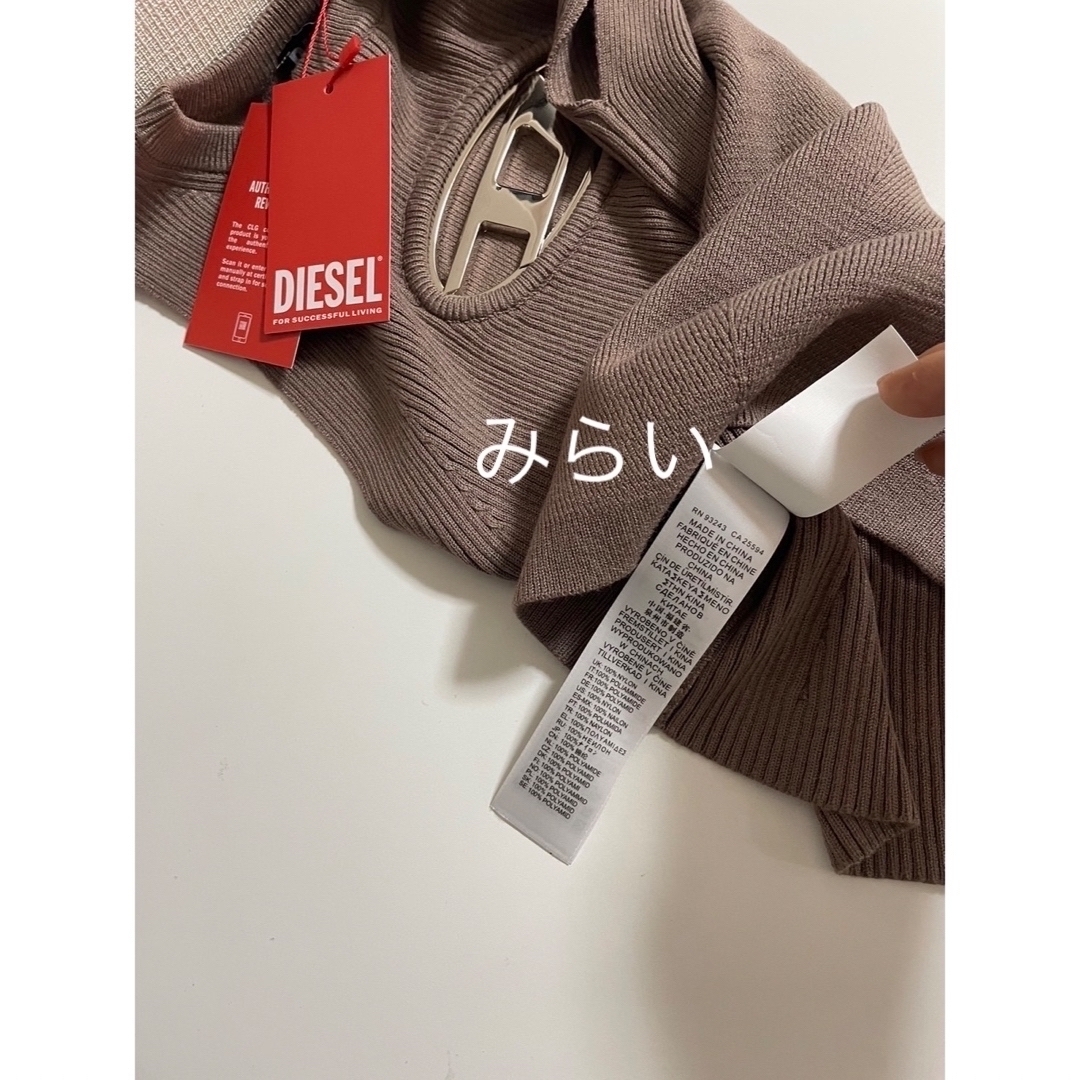 最新入荷】 DIESEL ディーゼル メタル ロゴ プレート ノースリーブ