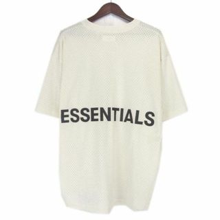 フィアオブゴッド(FEAR OF GOD)のフィア オブ ゴッド エッセンシャルズ FEAR OF GOD ESSENTIALS ■ 【 MESH T SHIRTS 】 Vネック バックロゴ Tシャツ(Tシャツ/カットソー(半袖/袖なし))