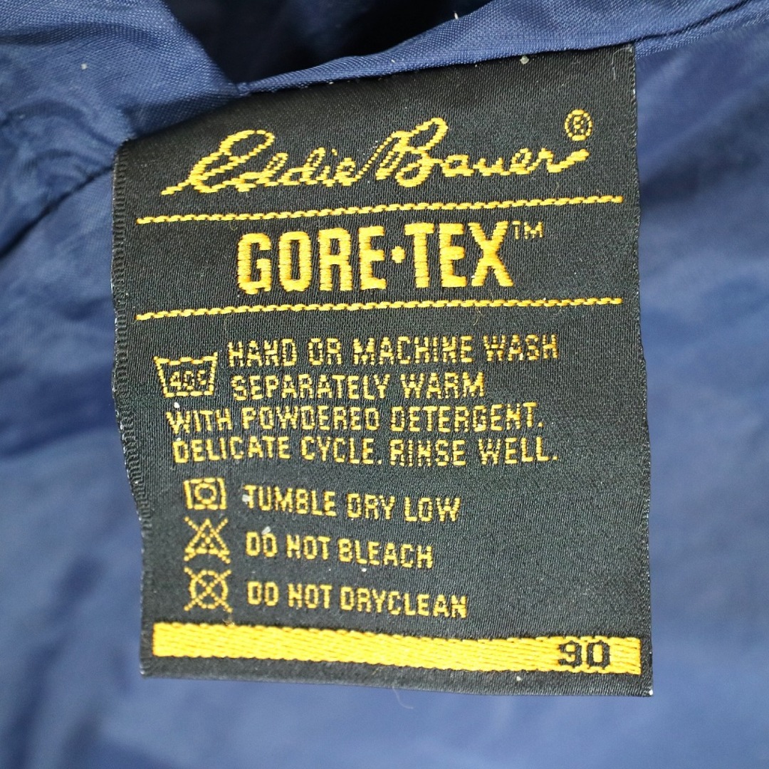 SALE/ 90年代 Eddie Bauer エディーバウアー GORE-TEX マウンテンパーカー ジャケット アウトドア 黒タグ ブルー  (レディース S) N9644