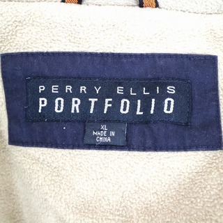SALE/ PERRY ELLIS ペリー エリス 中綿ジャケット 防寒 大きいサイズ 裏地フリース ブラック (メンズ XL相当) 中古 古着  N9647