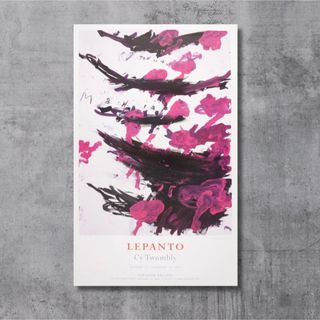 国内未入荷 CyTwomblyサイトゥオンブリー LEPANTO展ポスター(絵画/タペストリー)