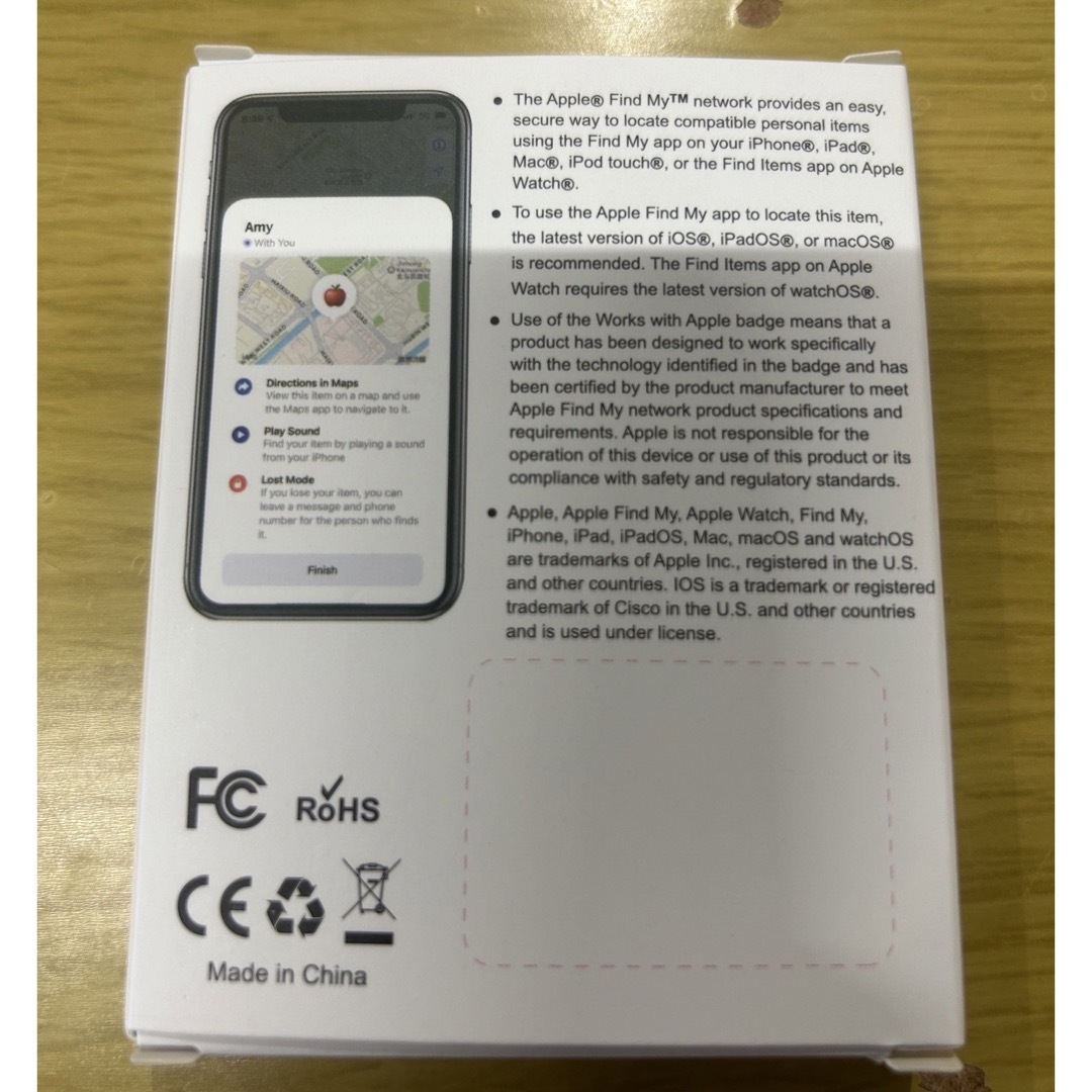 つぇる様専用  SmartTag  ブラック2つ スマホ/家電/カメラのスマホアクセサリー(その他)の商品写真