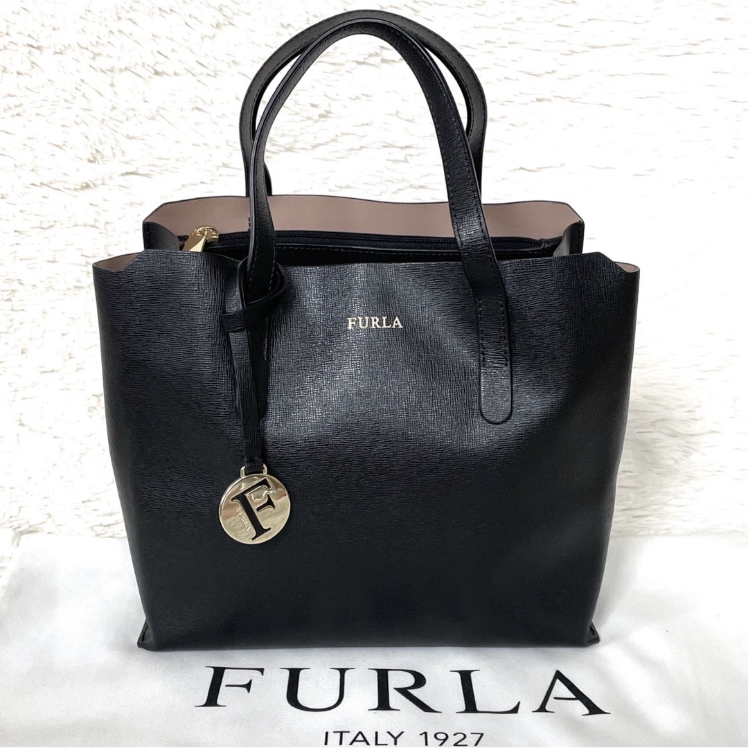 Furla - 極美品☆FURLA サリー ハンド&トートバッグ ブラック 黒