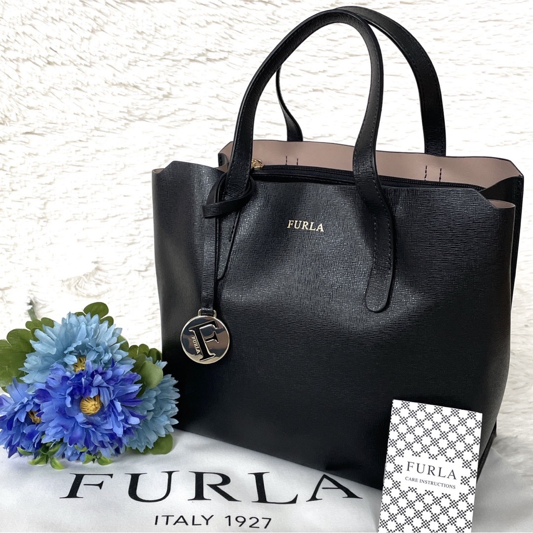 Furla - 極美品☆FURLA サリー ハンド&トートバッグ ブラック 黒
