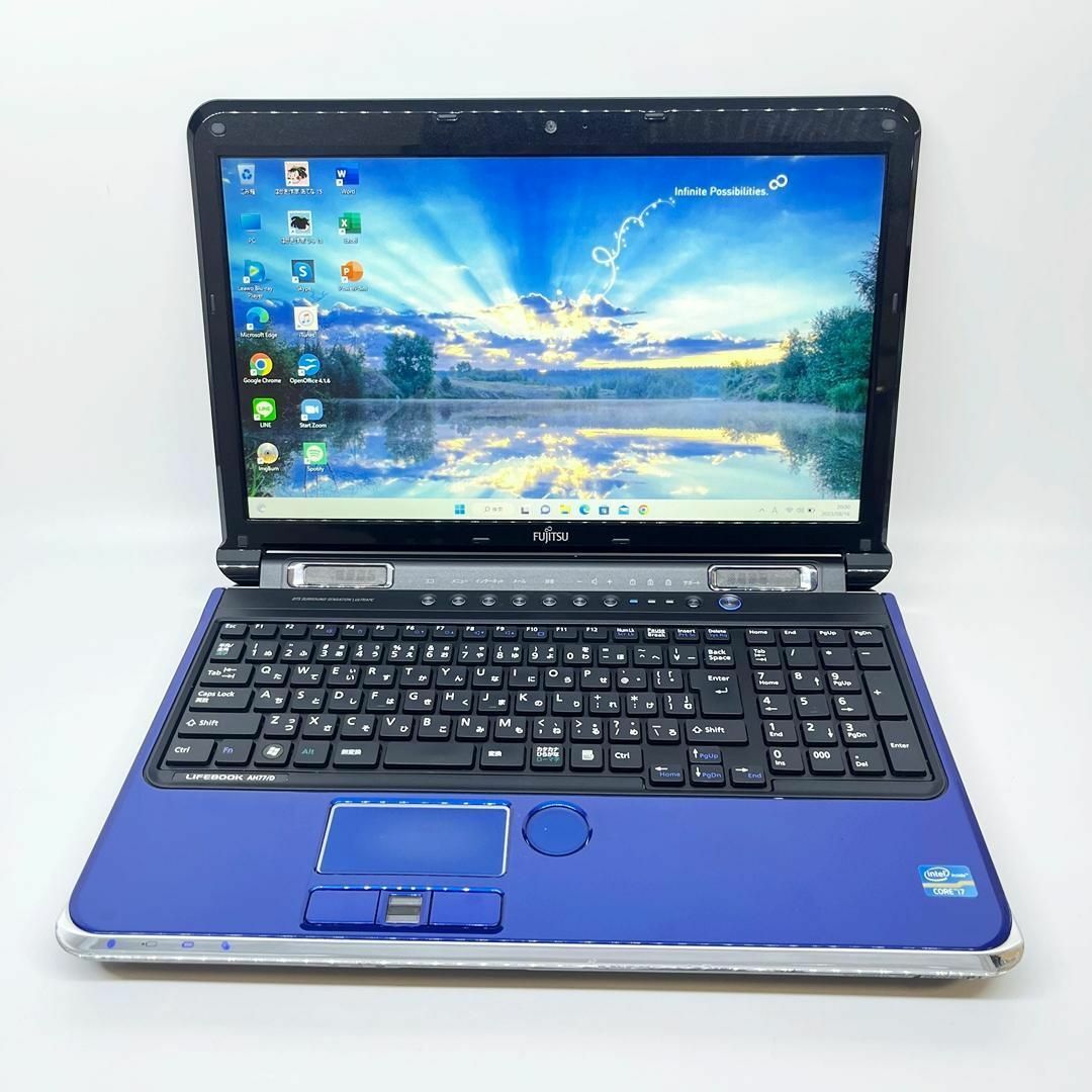 Win11★高速メモリ8G★2世代Core-i7★新品SSD512G★ブルーレイ