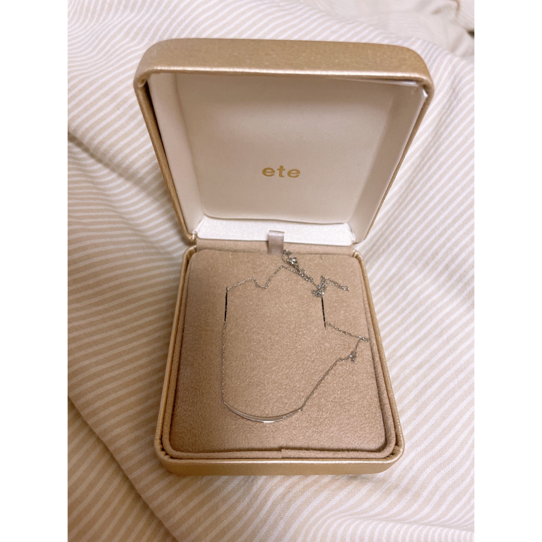 ete PT900カーヴィーラインネックレス新品未使用 ete PT900カーヴィーラインネックレス新品未使用