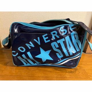 コンバース(CONVERSE)のconverse コンバース　エナメルバッグ　ショルダー　紺(その他)