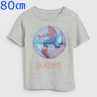 『新品』babyGap×MARVEL 半袖Tシャツ 80㎝(シャツ/カットソー)