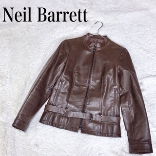 NEIL BARRETT - Neil Barrett ニールバレット シングル レザージャケット ライダース