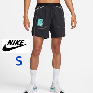 ナイキ(NIKE)のNIKE ランニングショートパンツ　メンズS インナーパンツ有り　後ろポケット有(ウェア)