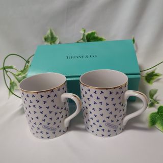 ティファニー(Tiffany & Co.)の【新品未使用】希少　TIFFANY＆Co ダンシングT　ペアマグカップ　廃盤品(グラス/カップ)