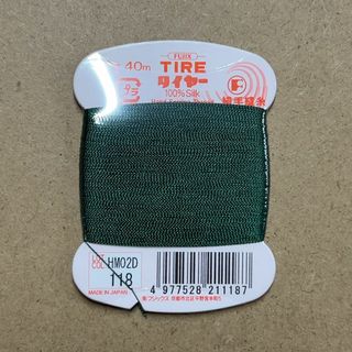 フジックス　絹手縫い糸　タイヤー　カード巻　40m　1枚　118番(生地/糸)