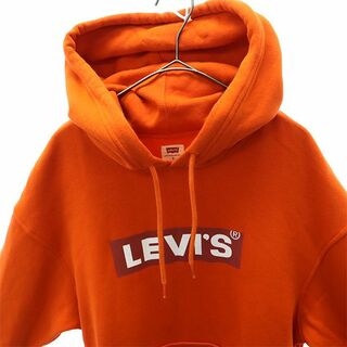 Levi's - リーバイス プリント スウェットパーカー S オレンジ LEVI'S ...