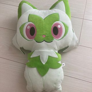 ポケモン(ポケモン)のポケットモンスター ポケモン ぬいぐるみ ニャオハ クッション(キャラクターグッズ)