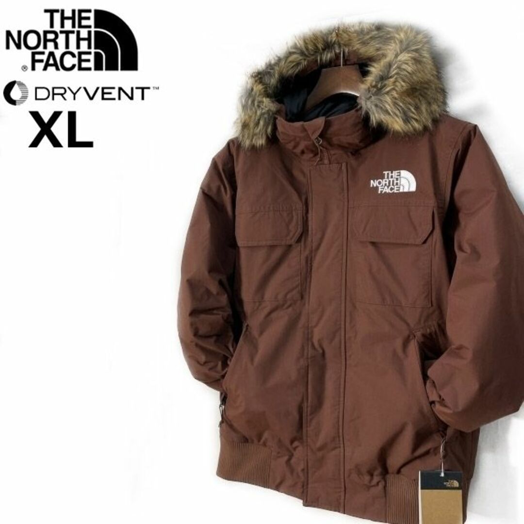 ノースフェイス マクマードボンバー ダウン US限定(XL)茶 190122