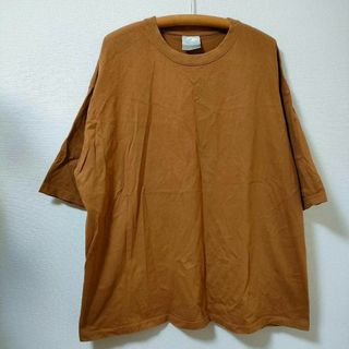 メンズ Tシャツ 大きいサイズ XXL キャメル色 シンプル(Tシャツ/カットソー(半袖/袖なし))