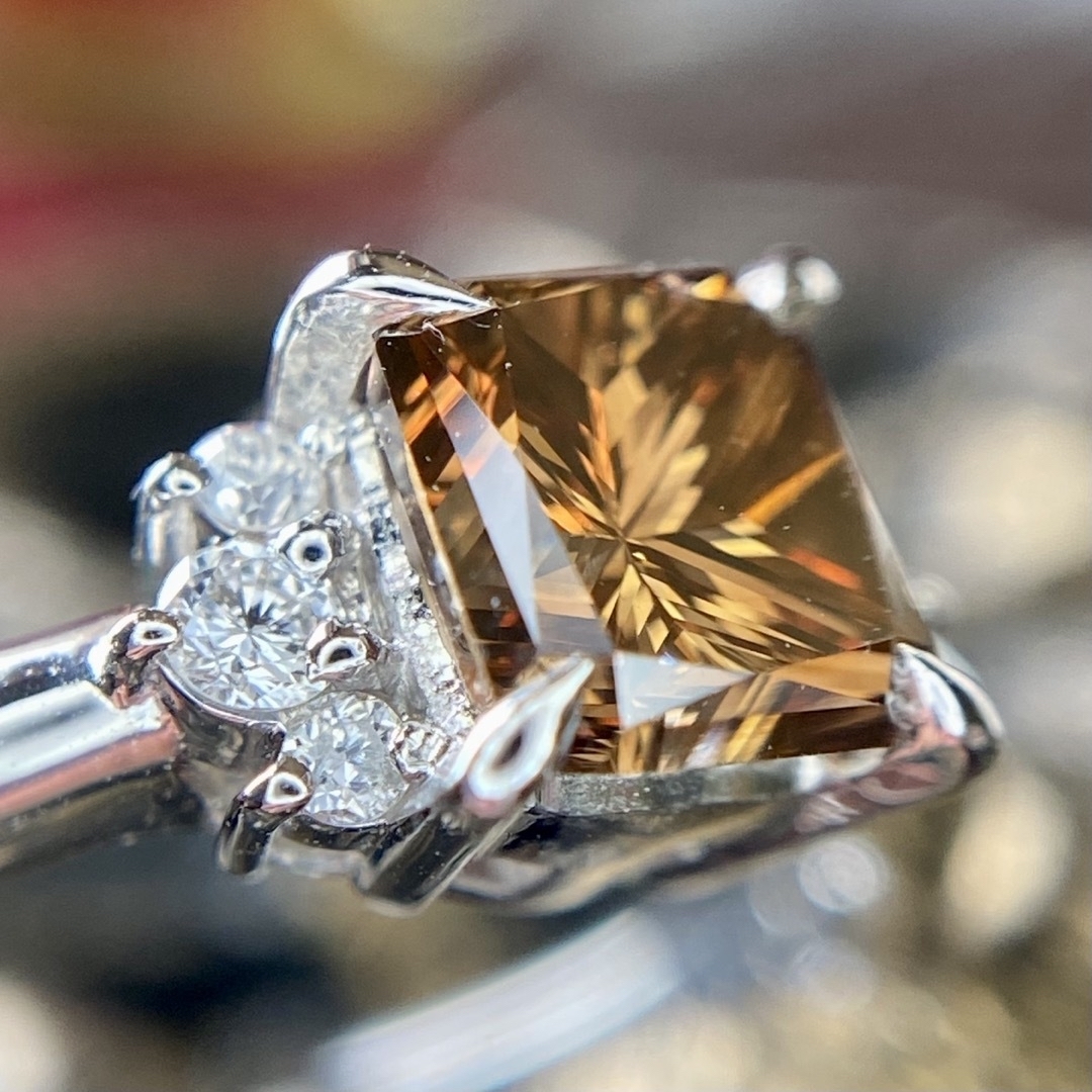 『専用です』天然無処理ダイヤモンド 計1.12ct FDB-SI2 PT900 レディースのアクセサリー(リング(指輪))の商品写真
