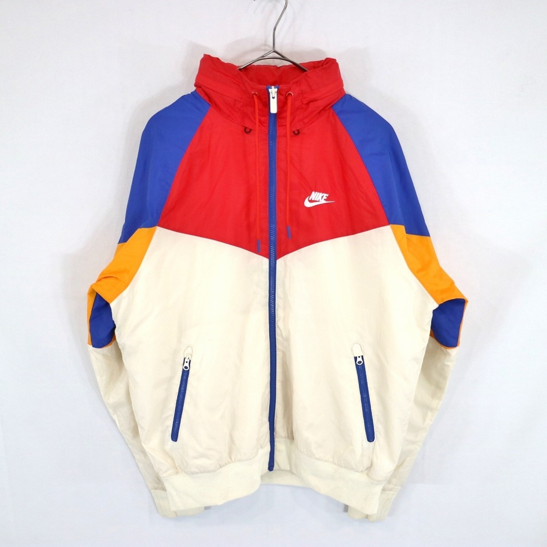 NIKE】ナイロン コーチジャケット マルチカラー 90s 00s Y2K-