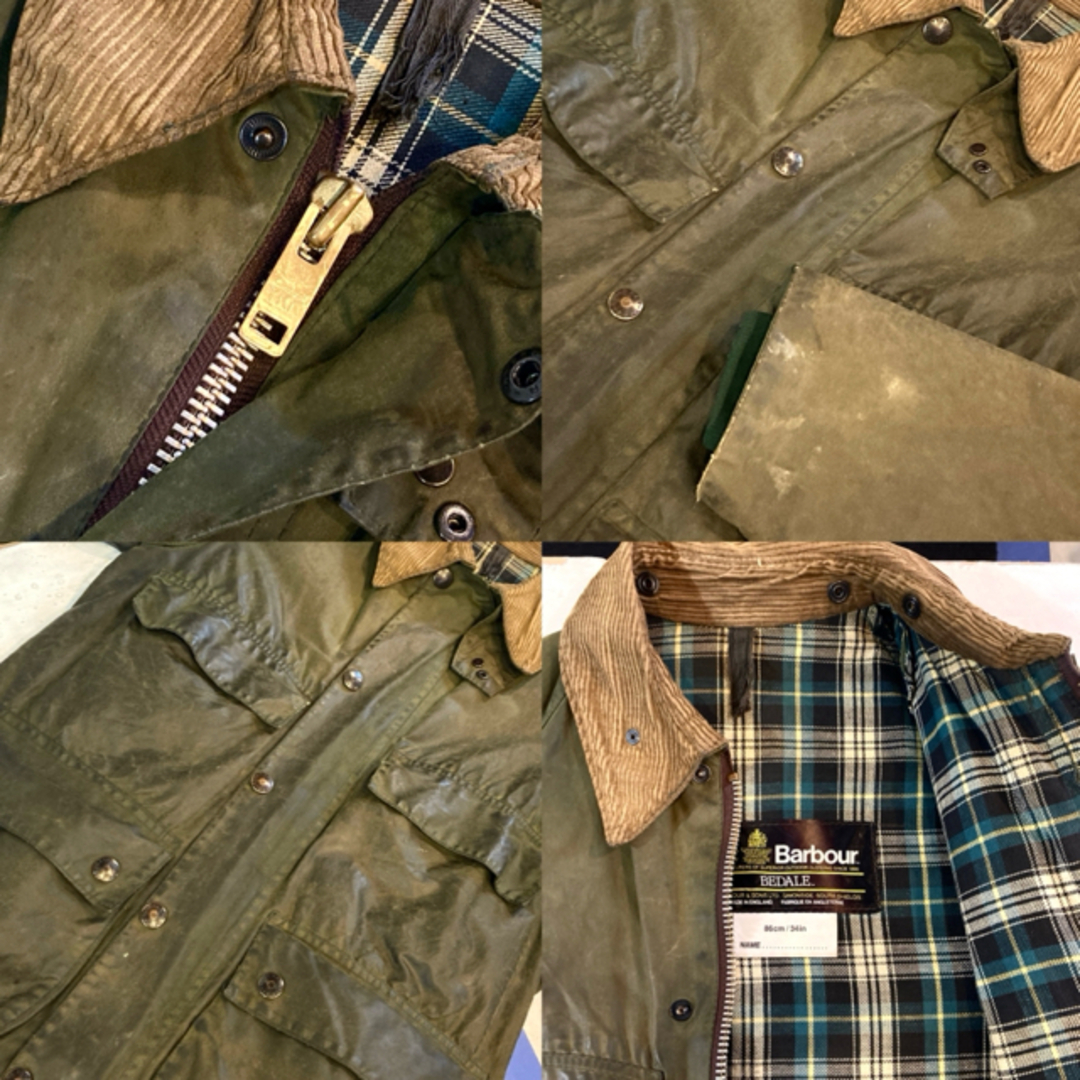 Barbour☆ビデイル☆2ワラント☆4ポケット☆棒ジップ☆英国製