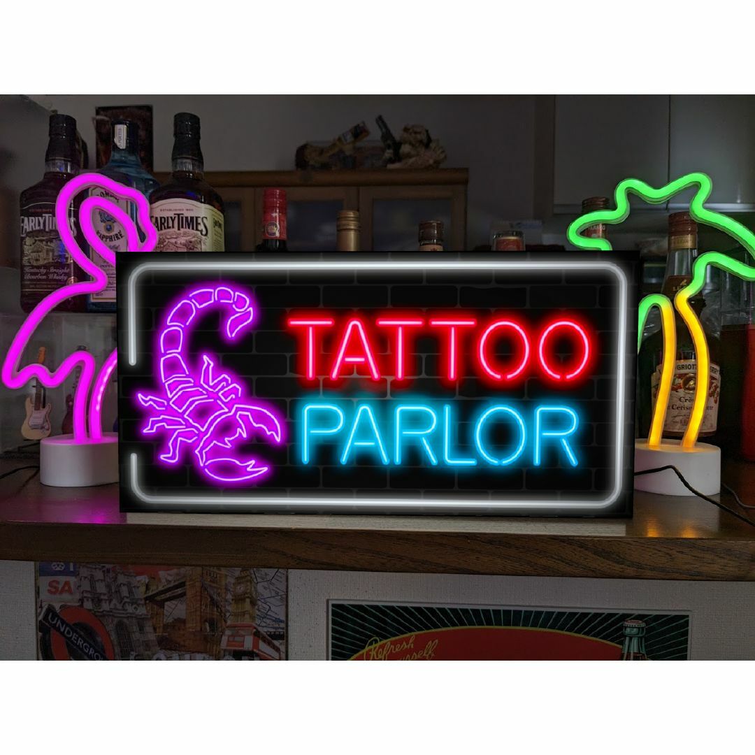 絶妙なデザイン タトゥー TATTOO ライトBOX 雑貨 置物 看板 スタジオ 刺青 入れ墨 その他