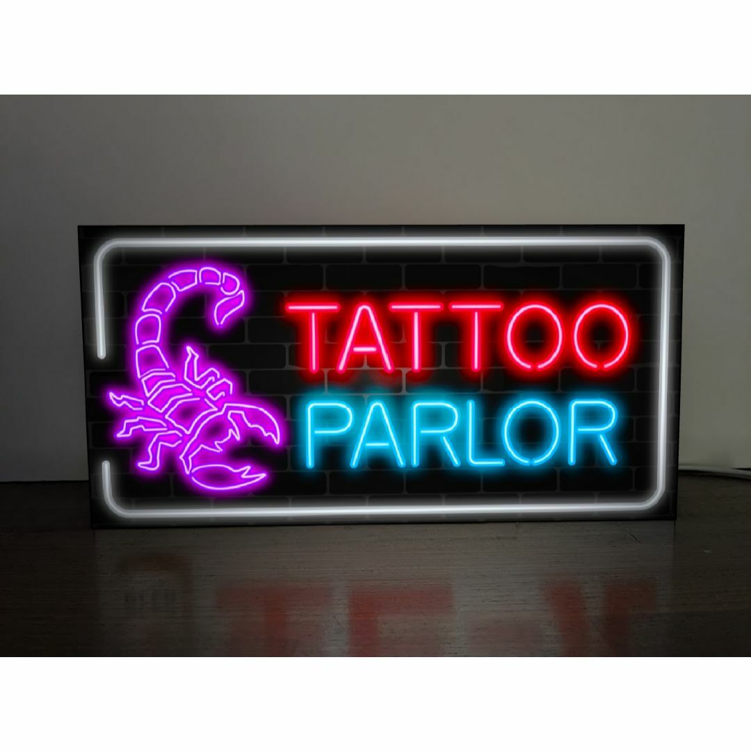 タトゥー TATTOO 入れ墨 刺青 スタジオ 看板 置物 雑貨 ライトBOX