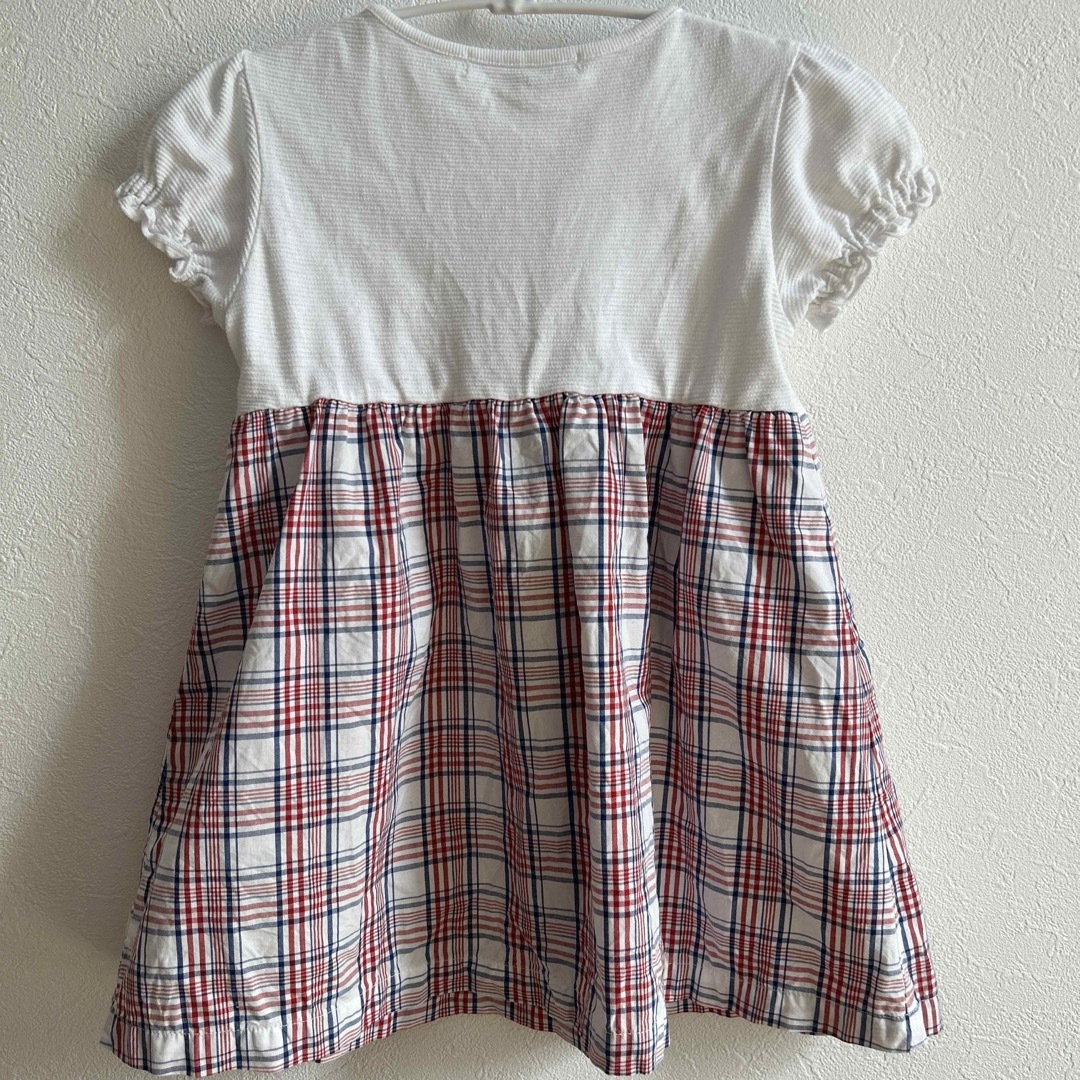 憧れの 【美品】familiar ファミリア チェックワンピース(グリーン 憧れの 【美品】familiar ファミリア チェックワンピース(グリーン