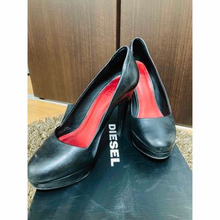 ディーゼル(DIESEL)のDIESEL ラウンドトゥパンプス 美品 サイズ37(ハイヒール/パンプス)