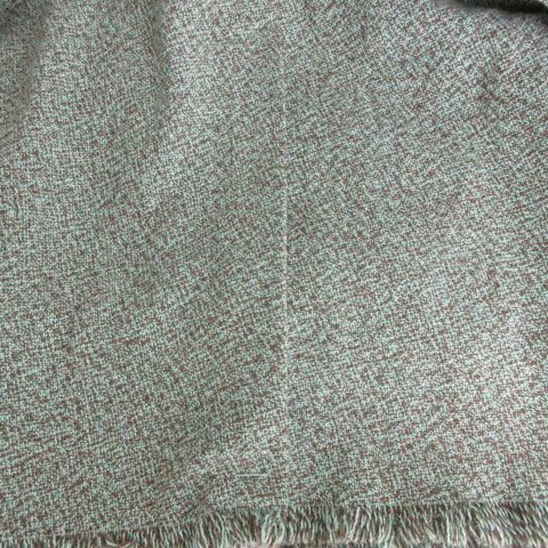 moussy(マウジー)のマウジー スカート フレア ロング カットオフ ミックスカラー 2 緑 茶 レディースのスカート(ひざ丈スカート)の商品写真