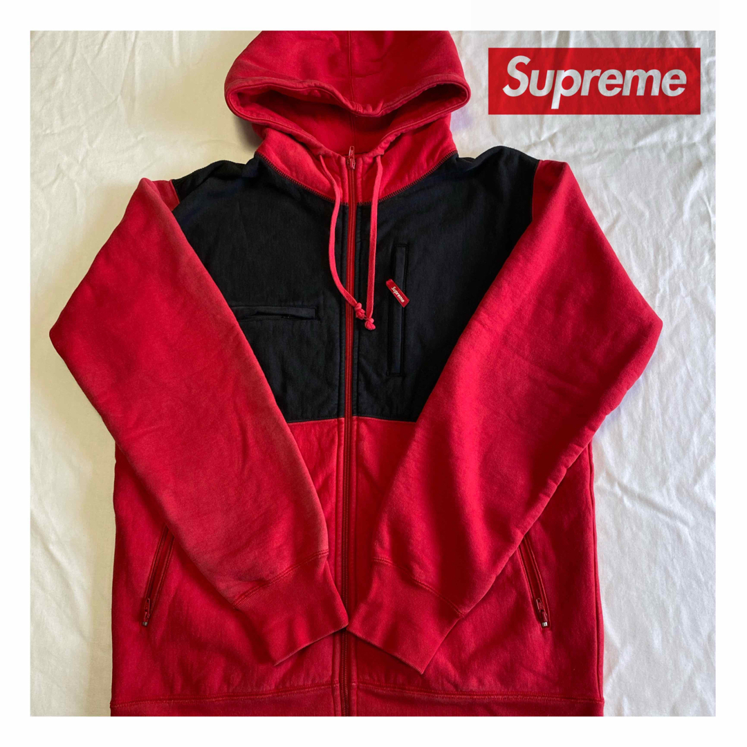 Supremeのフルジップパーカー　サイズL