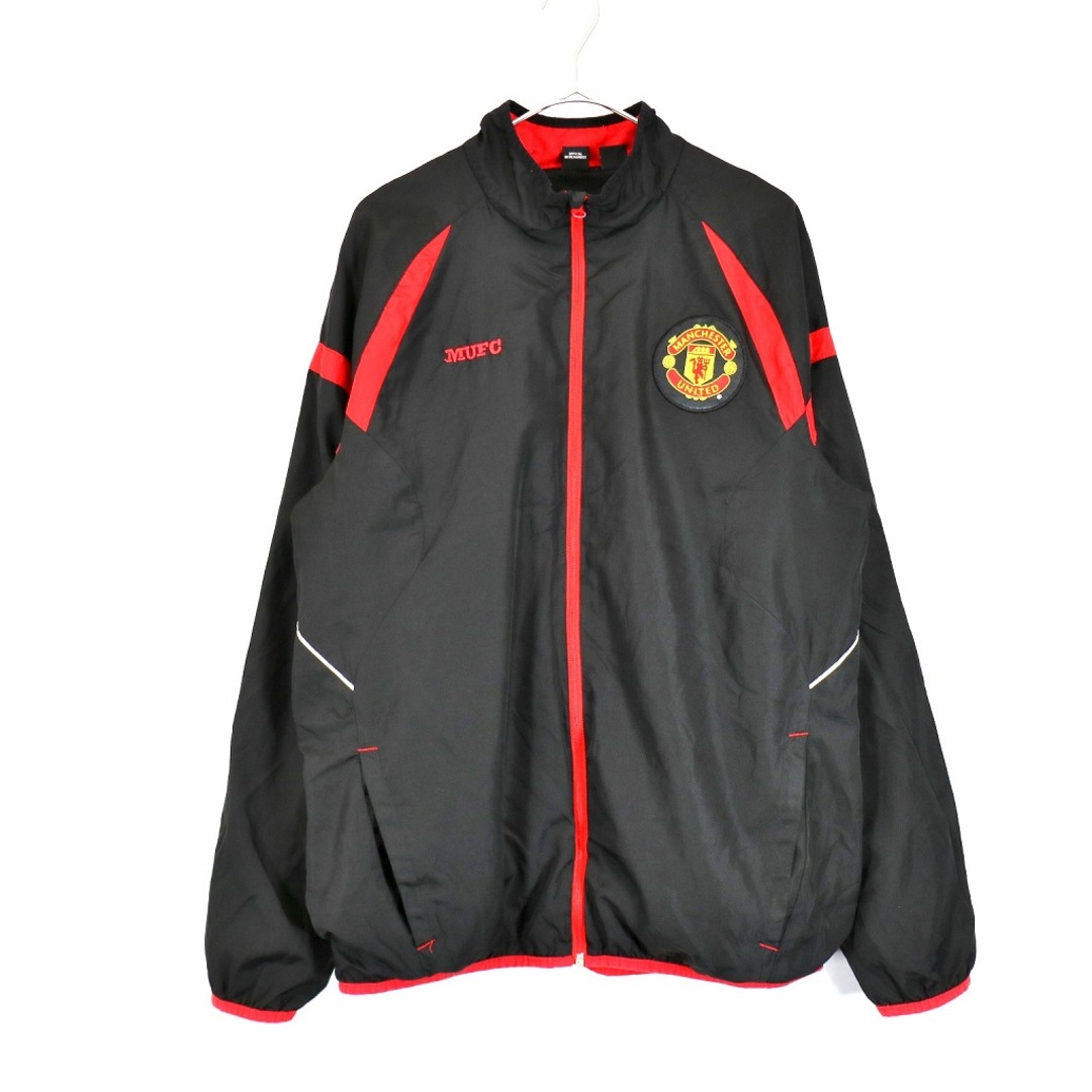 SALE/ MANCHESTER UNITED マンチェスターユナイテッド ジャージ サッカー ブラック (メンズ M)   N9886