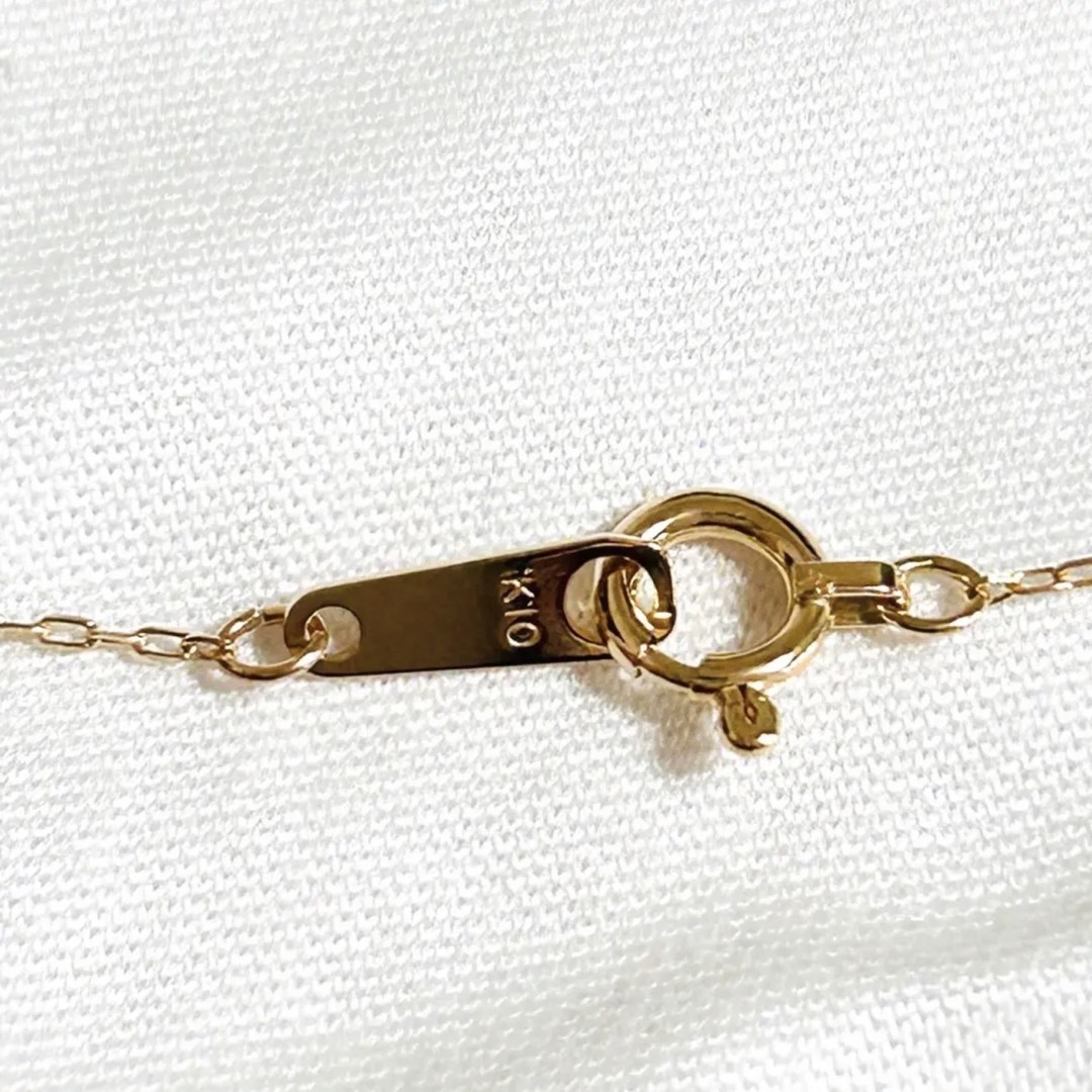 L&CO. - エルアンドコー K10 0.1ct ダイヤモンド ネックレス アガット