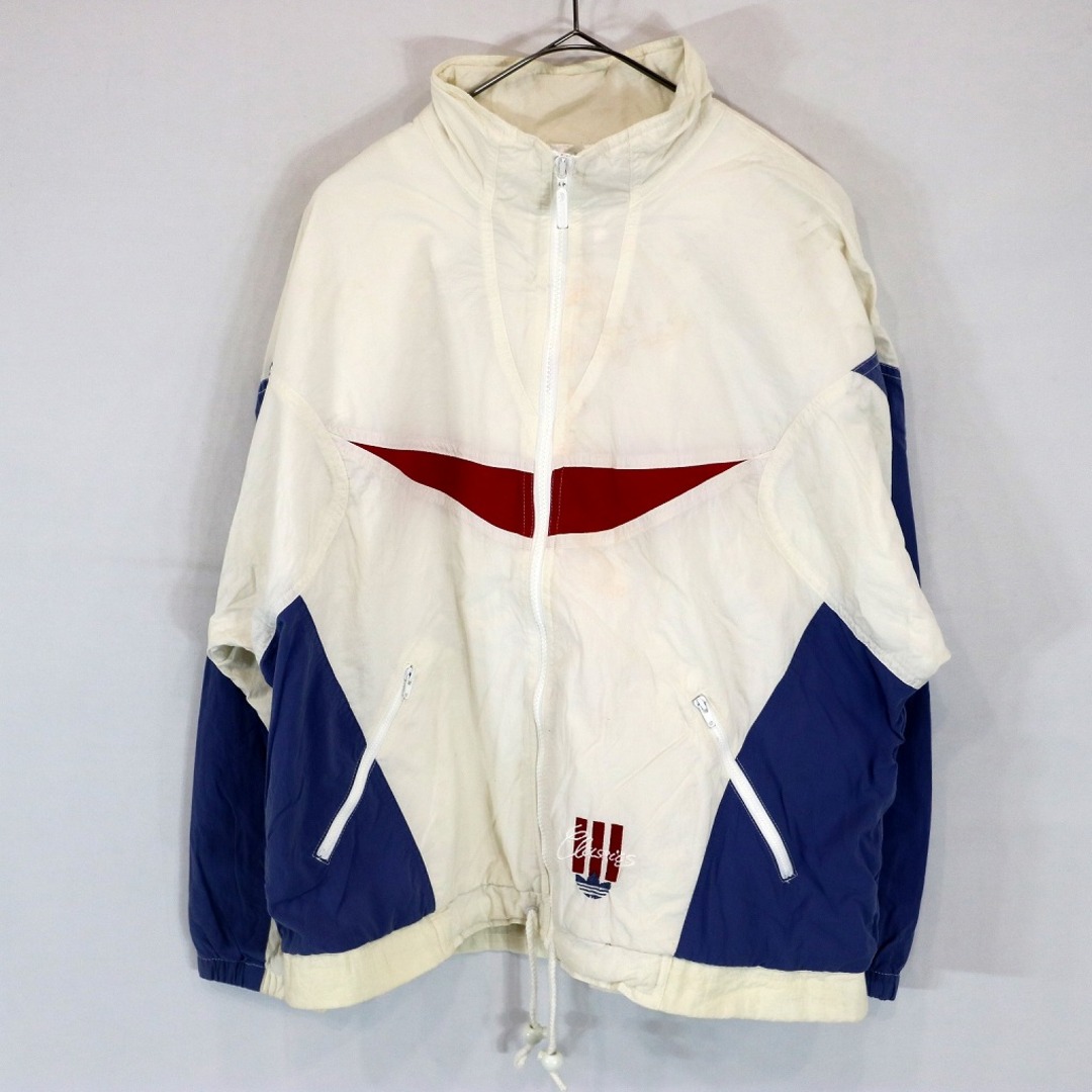 adidas - SALE/ 80～90年代 adidas アディダス ナイロン ジャケット 銀