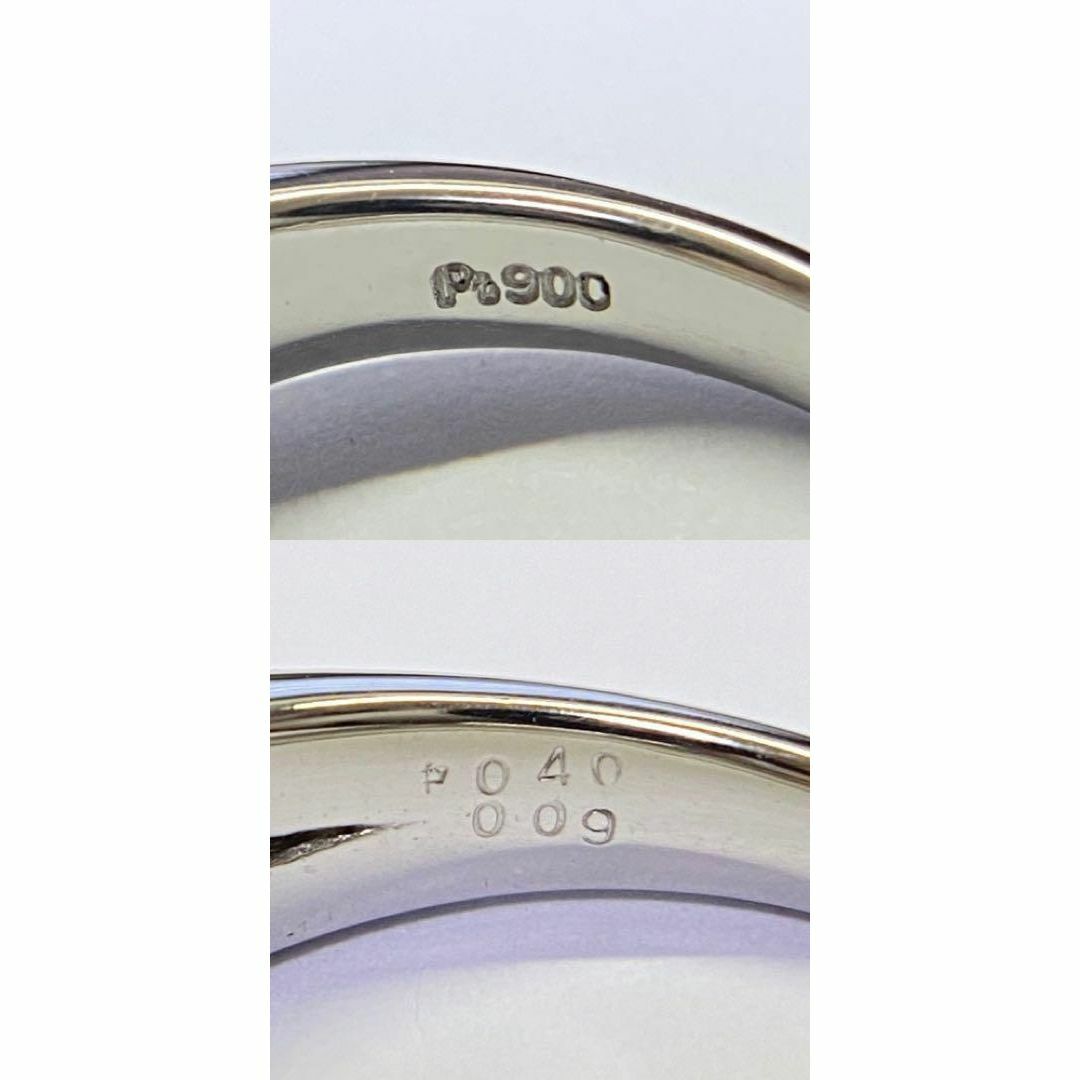 Pt900  天然ブルートパーズリング  0.40ct 　サイズ12号　プラチナ レディースのアクセサリー(リング(指輪))の商品写真