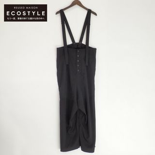 レギュレーション ヨウジヤマモト ブラック GABARDINE R-SUSPENDER PANTS 1(その他)