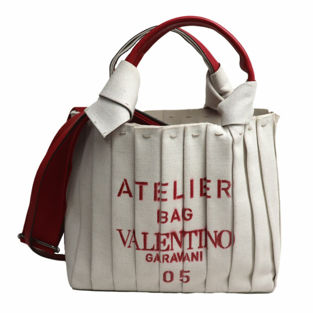 Valentino Garavani ヴァレンティノ・ガラヴァーニ ブリッセエディション 2Wayショルダーバッグ アトリエ ベージュ レッド WW2B0J36JUX レディース