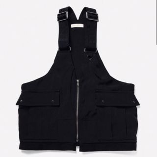 お値下げ中！新品未着用！！ENOF twill bag vest / black(ベスト/ジレ)