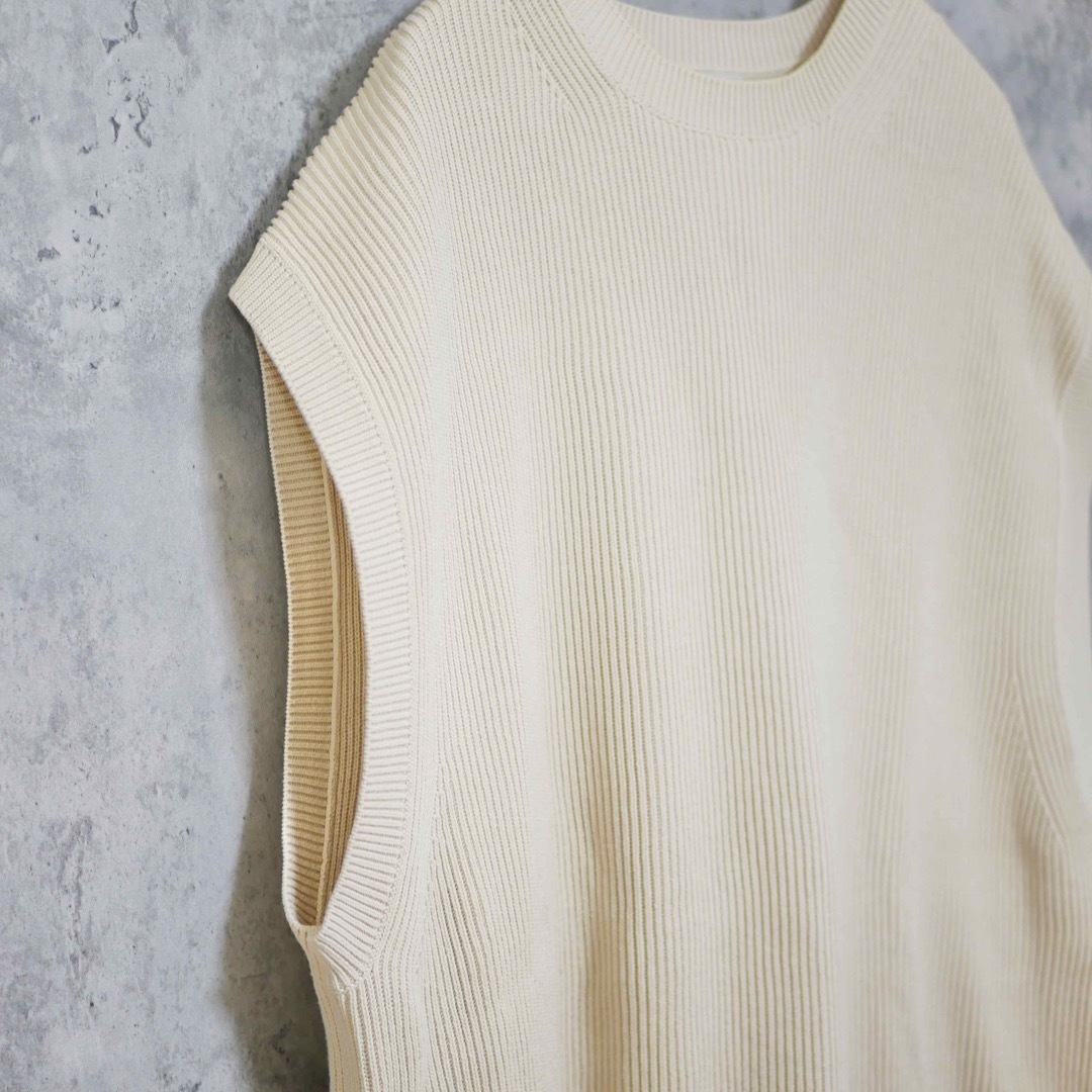 Steven Alan Cotton Crew Neck Knit Vest