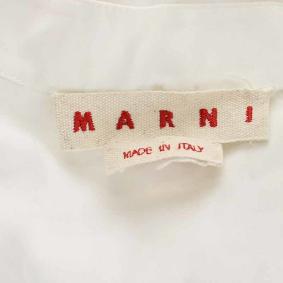 マルニ 20AW ブラウス シャツ ロング 長袖 42 L 白 ホワイト
