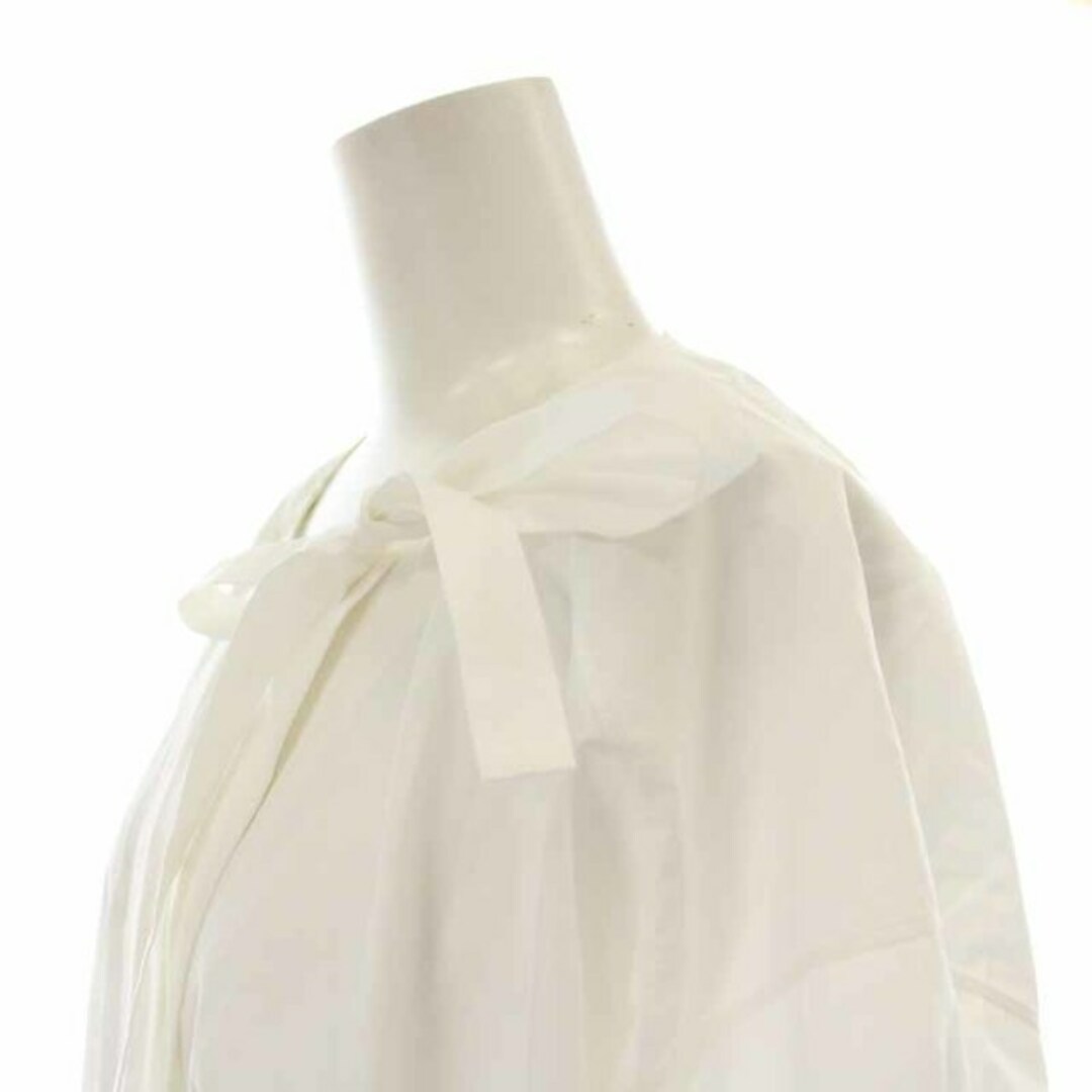 Chloe(クロエ)のクロエ バイファブリックシャツ ブラウス シルク 切替 38 11号 L 白 レディースのトップス(シャツ/ブラウス(長袖/七分))の商品写真