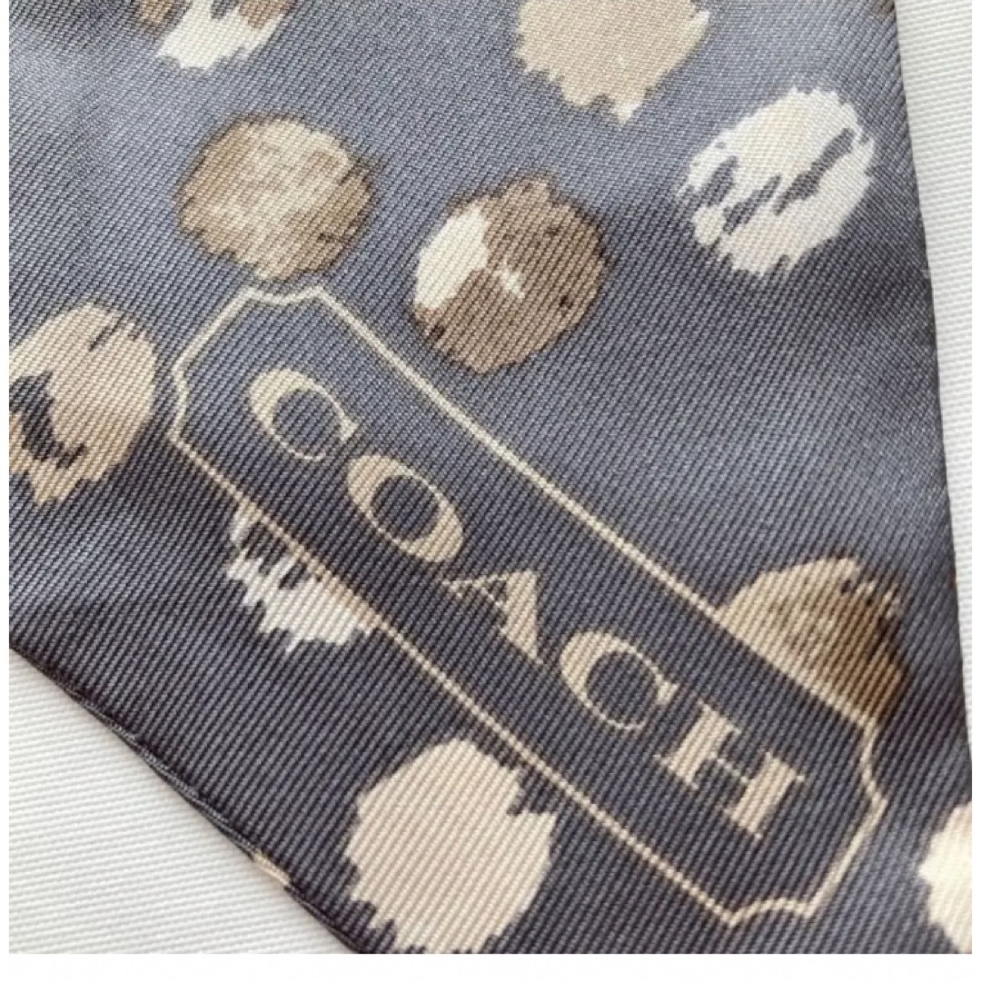 COACH(コーチ)の★coach★コーチ スカーフ ポニーテール リボン 豹柄 ヒョウ柄 レオパード レディースのファッション小物(バンダナ/スカーフ)の商品写真